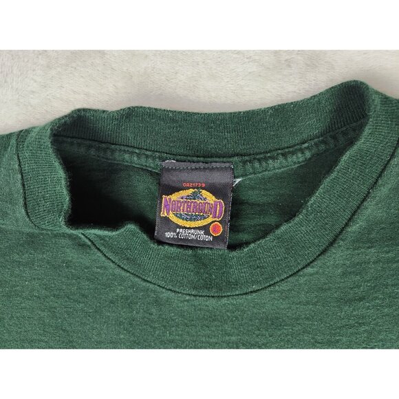 Vintage Hudson's Bay Company Northbound T-Shirt Size L Green Crew Neck HBC - Picture 5 of 12